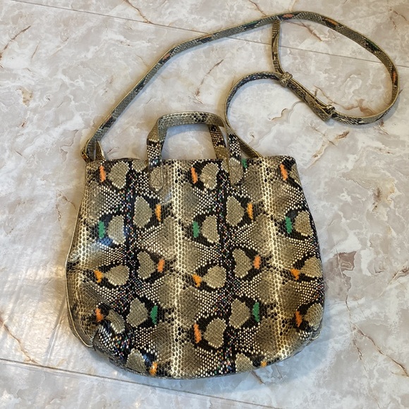 Madewell | The zip top small transport crossbody snake embossed edition - Picture 3 of 8